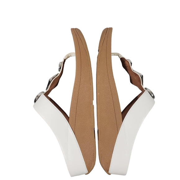 FitFlop Snake Medallion Toe Thong  Wedge Support Sandals - Picture 8 of 9